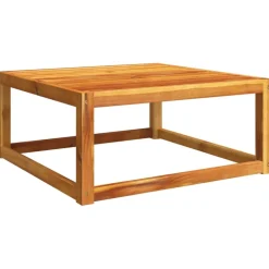 Clearance FinePRICE Puutarhapöytä 65x65x29 cm täysi akaasiapuu (08157)