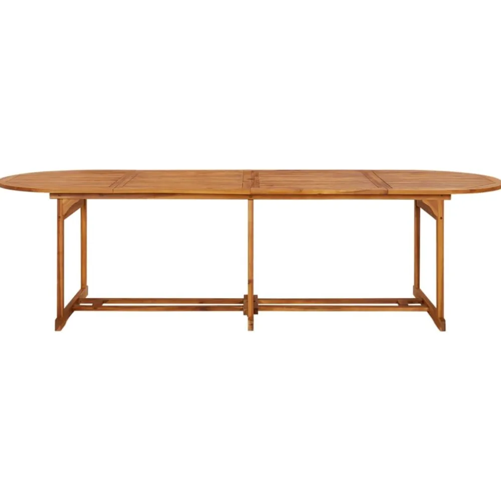 Outlet FinePRICE Puutarharuokapöytä 280x90x75 cm täysi akaasiapuu (15950)