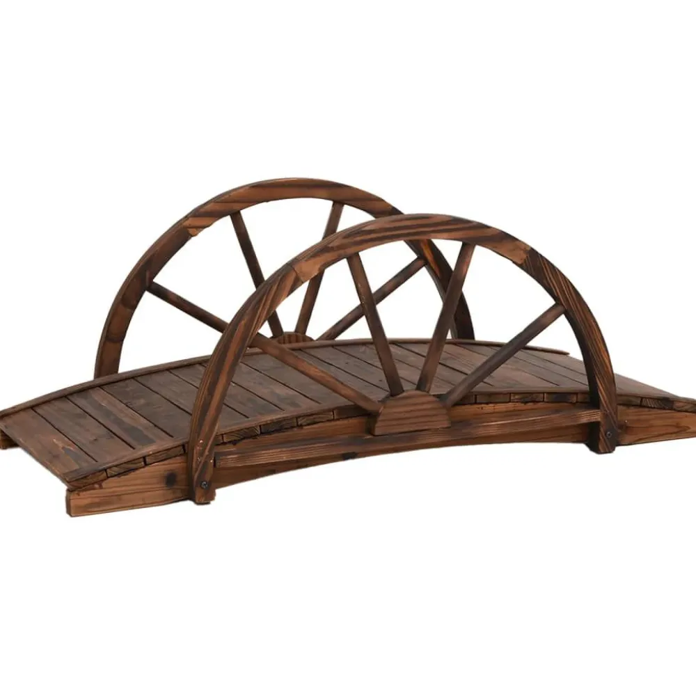 Discount FinePRICE Puutarhasilta puolipyörällä 99x50x38 cm täysi kuusi (63338)
