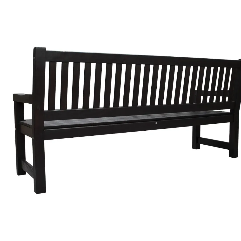 Outlet Baltic Garden Puutarhasohva Brooklyn 190cm mustaa