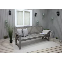Outlet Baltic Garden Puutarhasohva Brooklyn 190cm mustaa