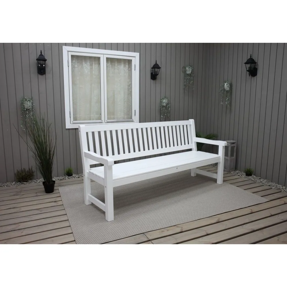 Outlet Baltic Garden Puutarhasohva Brooklyn 190cm mustaa
