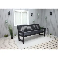 Outlet Baltic Garden Puutarhasohva Brooklyn 190cm mustaa