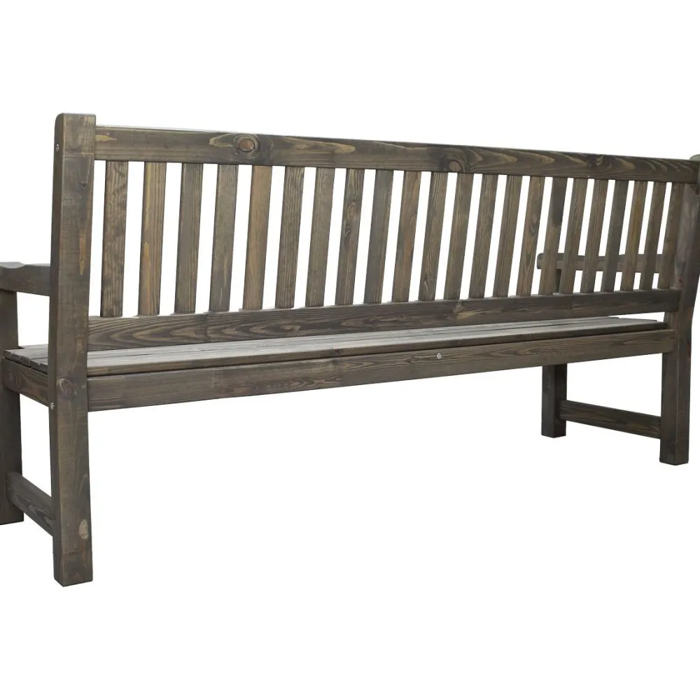 Outlet Baltic Garden Puutarhasohva Brooklyn 190cm mustaa