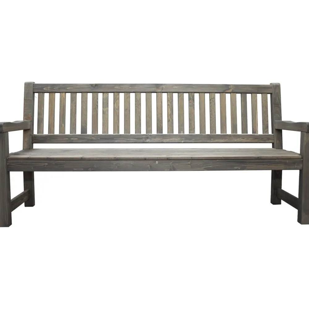 Outlet Baltic Garden Puutarhasohva Brooklyn 190cm mustaa