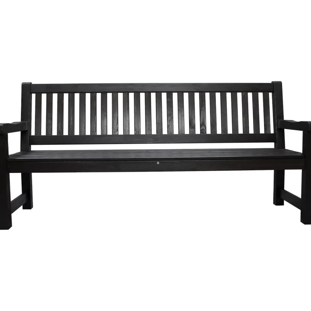 Outlet Baltic Garden Puutarhasohva Brooklyn 190cm mustaa