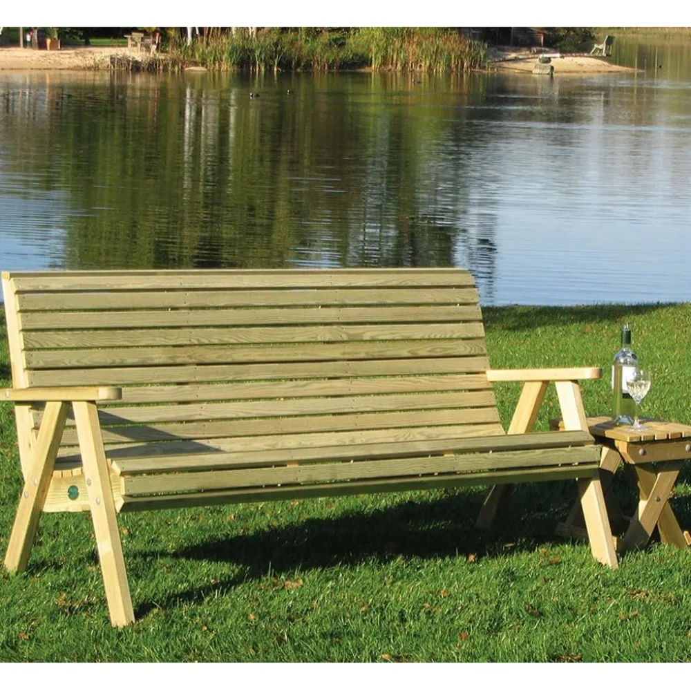 New Tammiston puu Puutarhasohva Elli N112 160cm vihreä
