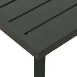 Sale FinePRICE Puutarhasohvapöytä antrasiitti 110x55x35 cm teräs