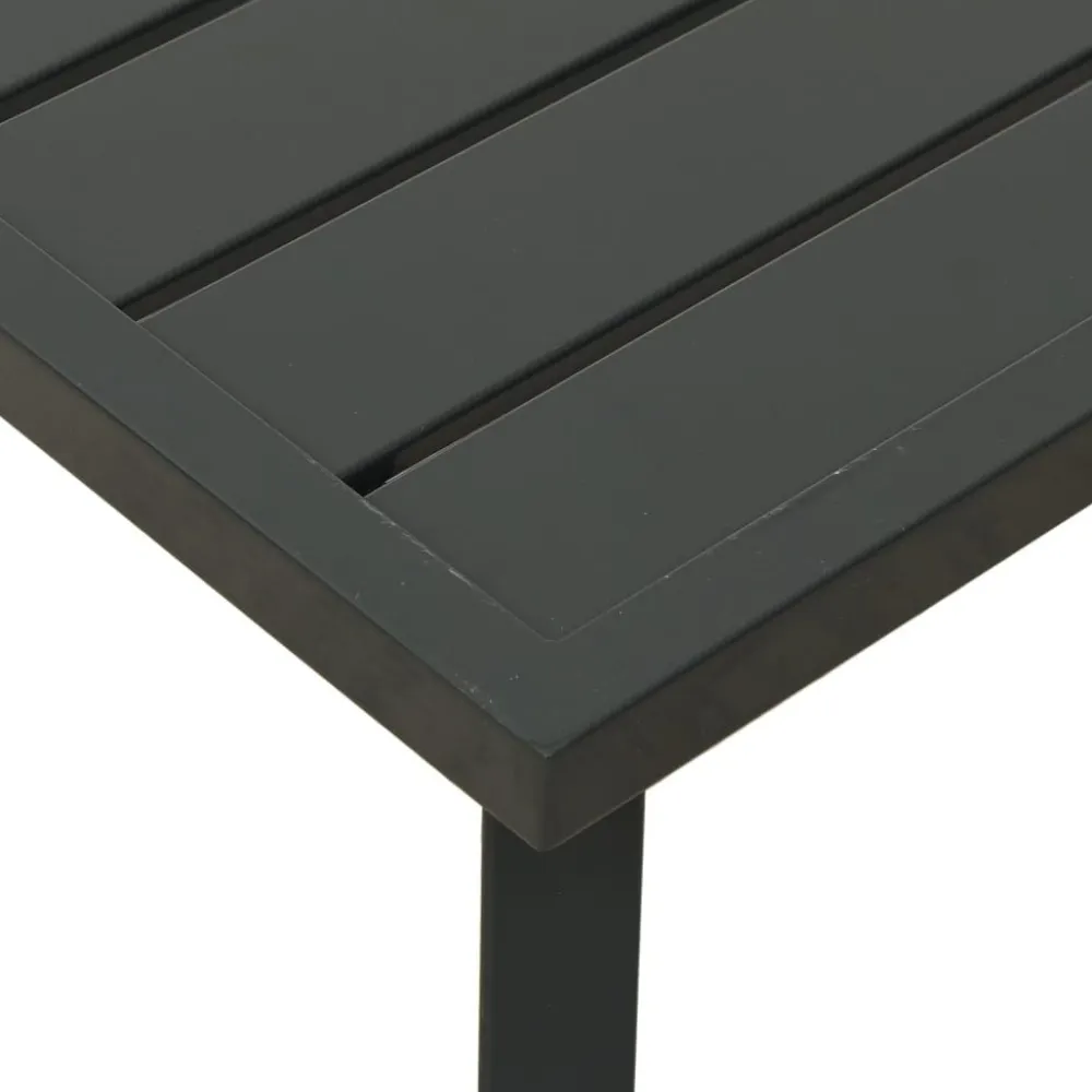 Sale FinePRICE Puutarhasohvapöytä antrasiitti 110x55x35 cm teräs
