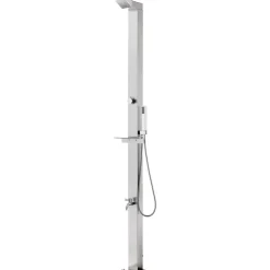 New FinePRICE Puutarhasuihku 220cm ruostumaton teräs