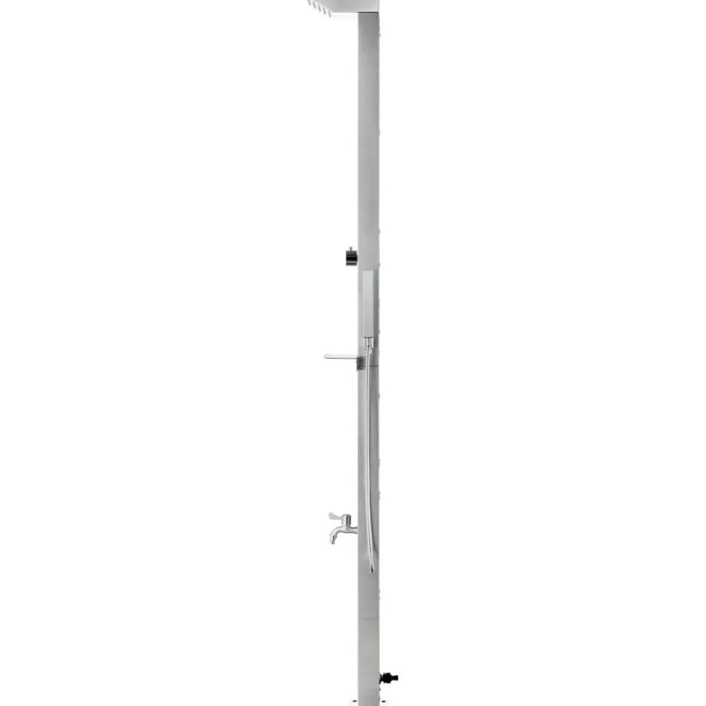 New FinePRICE Puutarhasuihku 220cm ruostumaton teräs