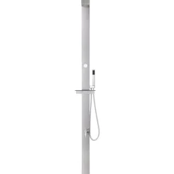 New FinePRICE Puutarhasuihku 220cm ruostumaton teräs