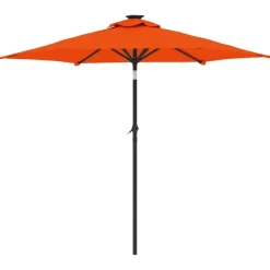 Discount FinePRICE Puutarhavarjo terästanko terrakotta 225x225x212 cm (05063)