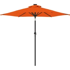 Discount FinePRICE Puutarhavarjo terästanko terrakotta 225x225x212 cm (05063)