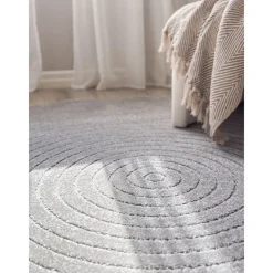 Clearance Benina Pyöreä matto Hawaii Circle, sisä- ja ulkokäyttöön, Ø200cm, pellava