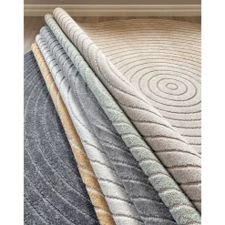 Clearance Benina Pyöreä matto Hawaii Circle, sisä- ja ulkokäyttöön, Ø200cm, pellava