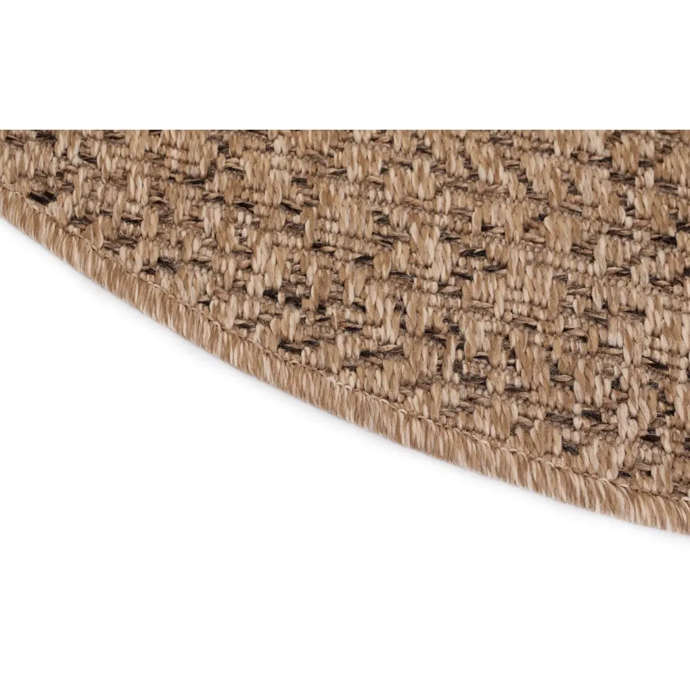Clearance Benina Pyöreä matto Natural Circle, sisä- ja ulkokäyttöön, Ø120cm, ruskea