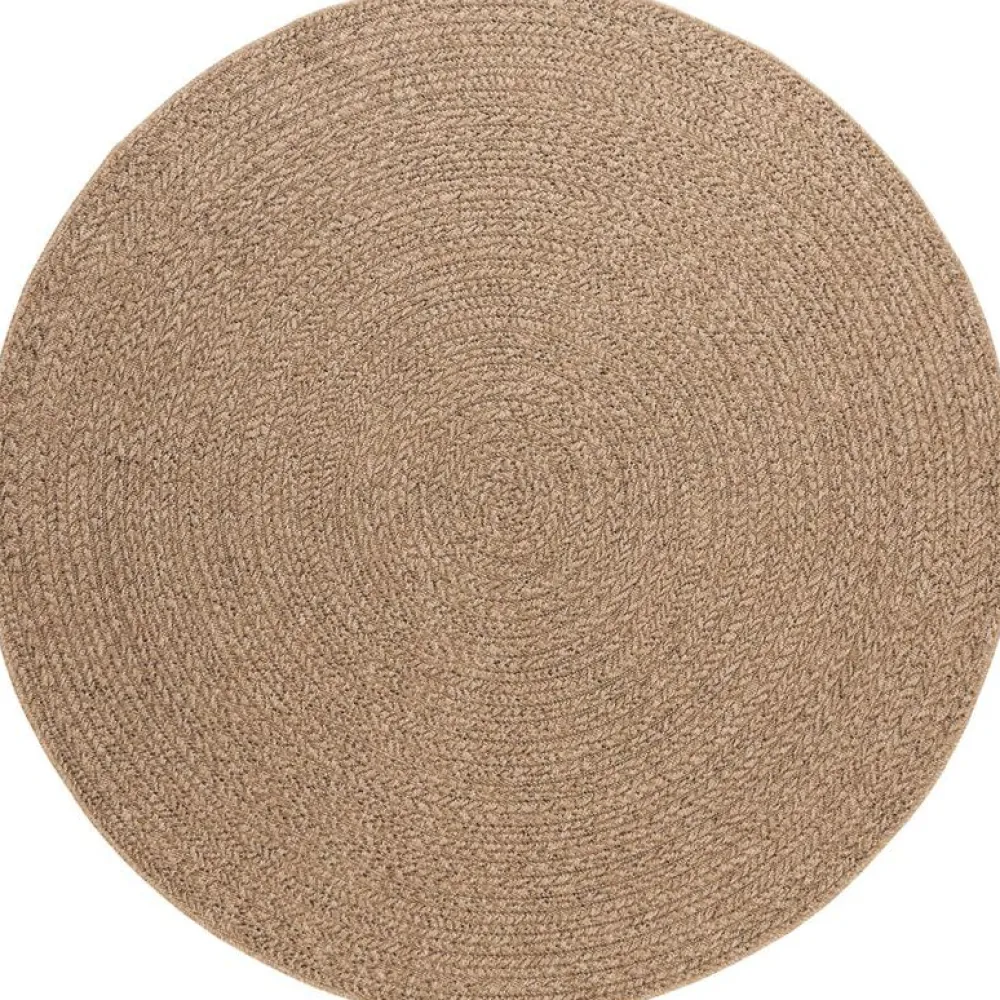 Clearance Benina Pyöreä matto Natural Circle, sisä- ja ulkokäyttöön, Ø120cm, ruskea