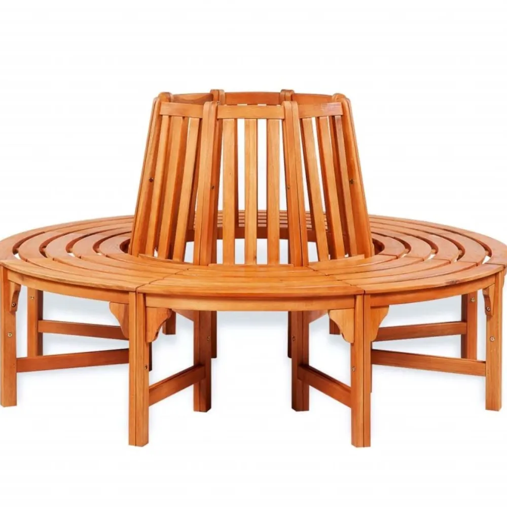 New FinePRICE Pyöreä penkki puun ympärille Ø 160 cm