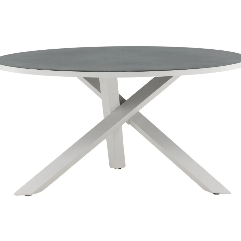 Clearance Venture Home Pyöreä ruokapöytä Copacabana 2, Ø140cm, harmaa/valkoinen