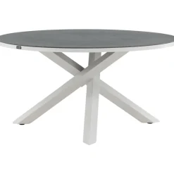Clearance Venture Home Pyöreä ruokapöytä Copacabana 2, Ø140cm, harmaa/valkoinen
