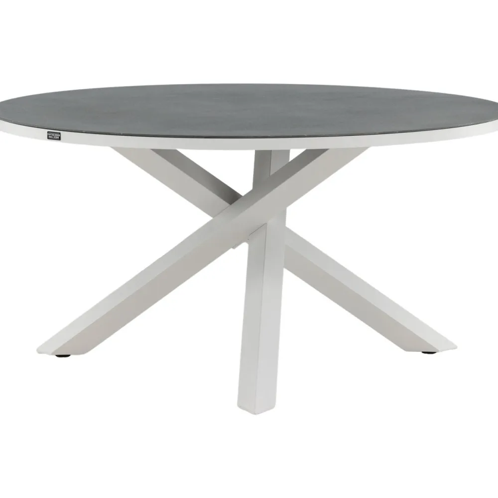 Clearance Venture Home Pyöreä ruokapöytä Copacabana 2, Ø140cm, harmaa/valkoinen