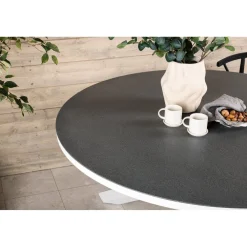 Clearance Venture Home Pyöreä ruokapöytä Copacabana 2, Ø140cm, harmaa/valkoinen