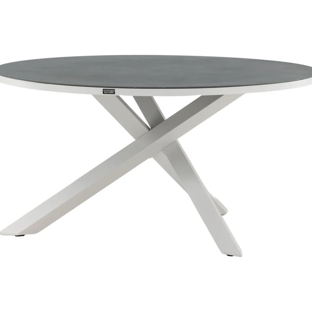 Clearance Venture Home Pyöreä ruokapöytä Copacabana 2, Ø140cm, harmaa/valkoinen