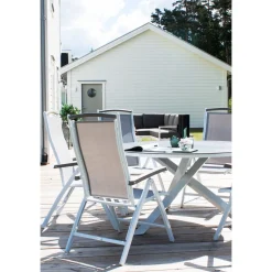 Clearance Venture Home Pyöreä ruokapöytä Copacabana 2, Ø140cm, harmaa/valkoinen