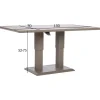 Outlet Home4you Pöytä MARENDA 150x90xK2-75 cm, harmahtava, beige