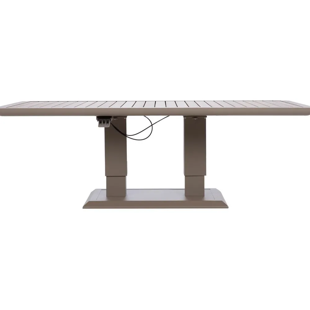 Outlet Home4you Pöytä MARENDA 150x90xK2-75 cm, harmahtava, beige