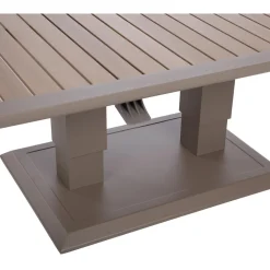 Outlet Home4you Pöytä MARENDA 150x90xK2-75 cm, harmahtava, beige
