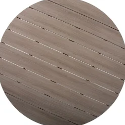 New Home4you Pöytä PORTO Ø110,5xK73 cm, beige/harmaa