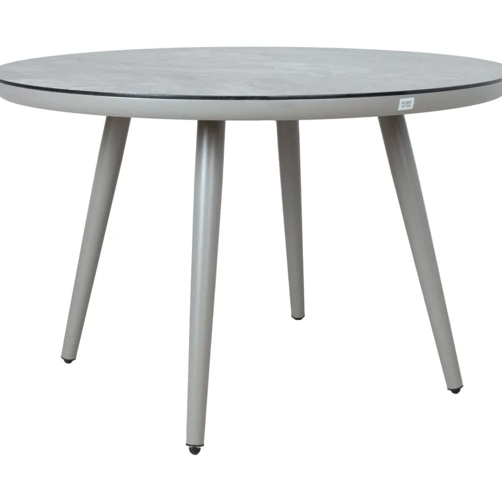 Online Home4you Pöytä SILVA Ø120xK75 cm, harmahtava, beige