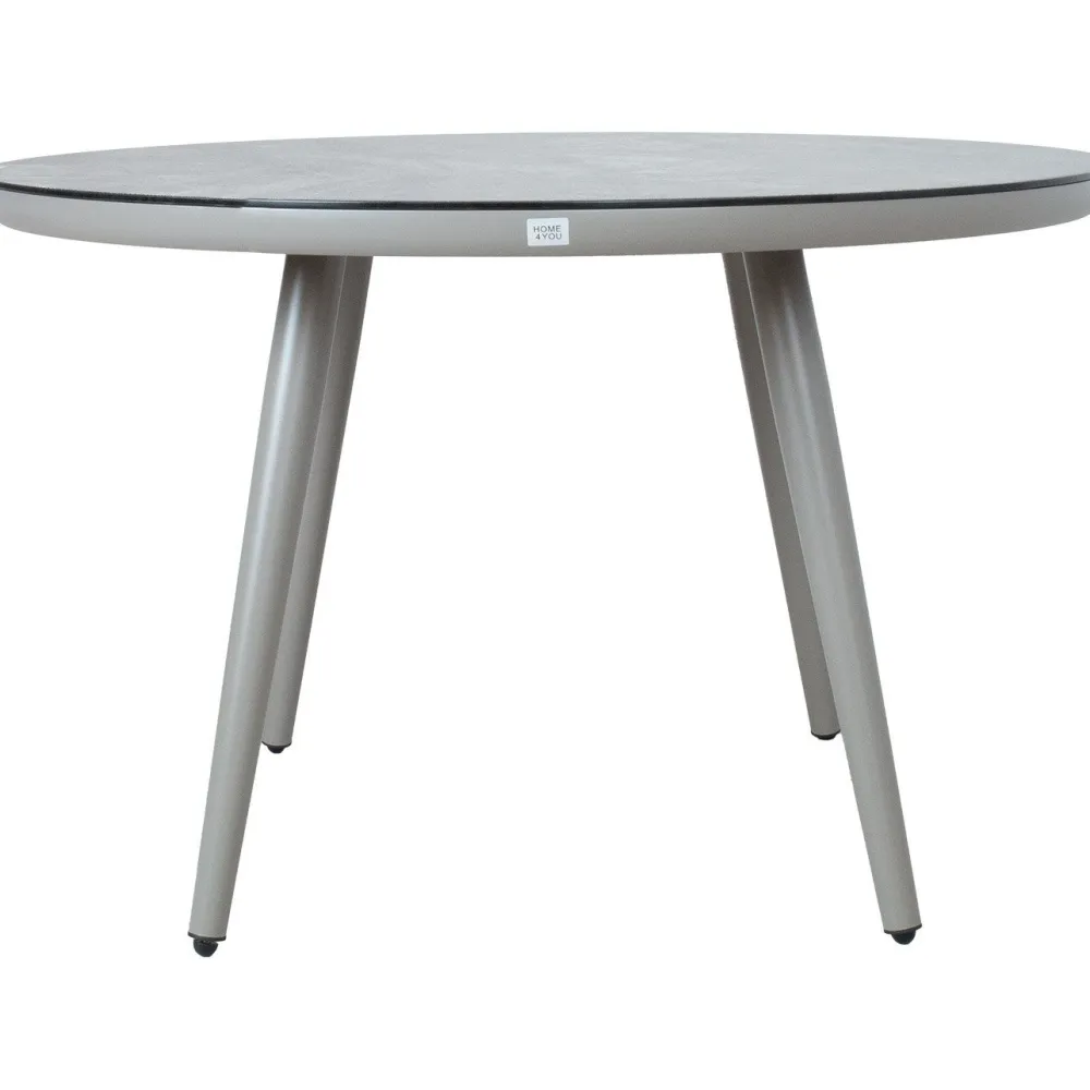 Online Home4you Pöytä SILVA Ø120xK75 cm, harmahtava, beige