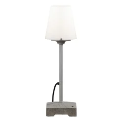 Konstsmide Pöytä-/lattiavalaisin Lucca 453-300 Ø 180x590 mm harmaa/opaali