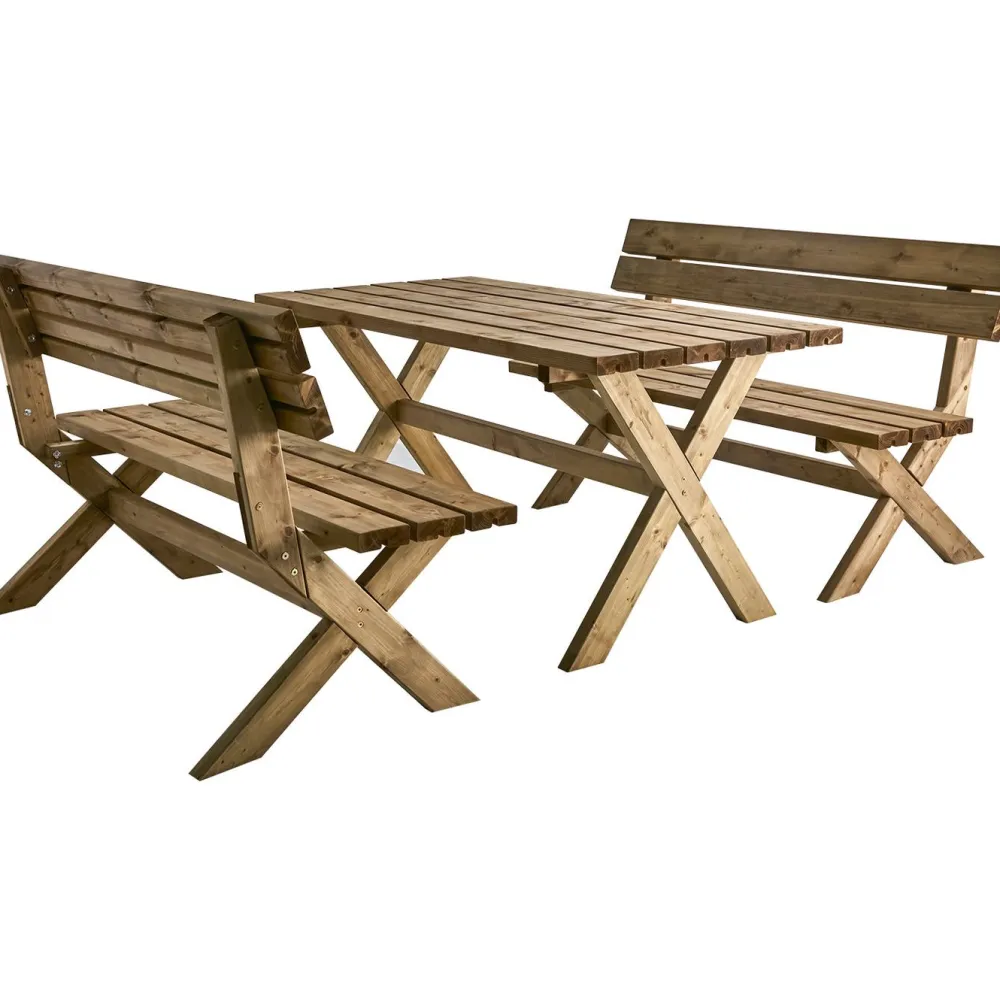 Online Brafab Pöytäryhmä Tallbacken, 149cm, ruskea