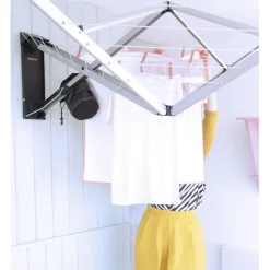 Discount Brabantia Pyykinkuivausteline WallFix 24 m seinäkiinnityksellä + suojapussi