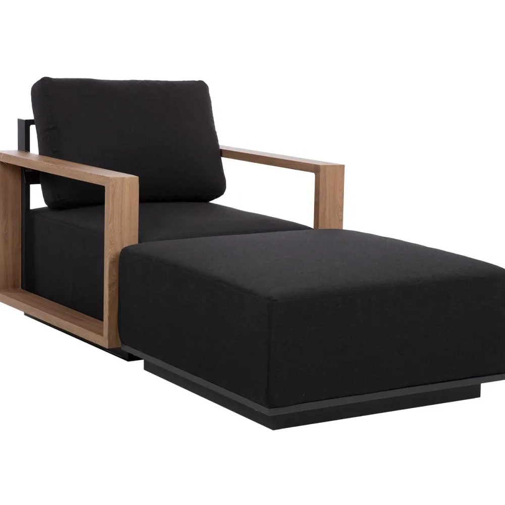 Clearance Home4you Rahi FULLER 83x83xK42 cm, tummanharmaa