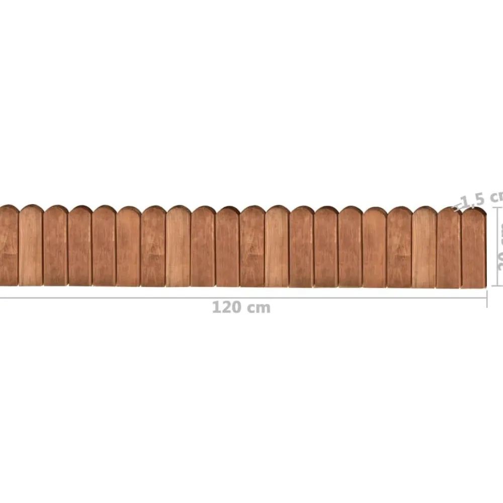 FinePRICE Raja-aitarulla ruskea 120cm kyllästetty mänty