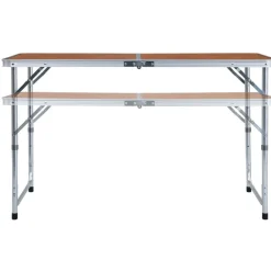 Sale FinePRICE Retkipöytä 120x60cm, alumiini
