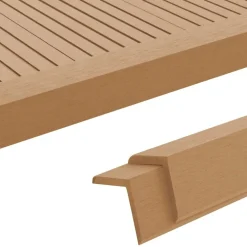Clearance FinePRICE Reunalistat 5 kpl WPC 170 cm tiikin värinen