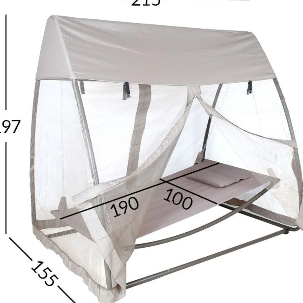 Online Home4you Riippumatto SUNDAY katoksella, taupe, beige