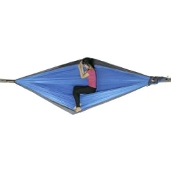 Hot Ticket To The Moon Riippumatto King Size Hammock turkoosi/harmaa