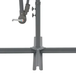 New FinePRICE Riippuva aurinkovarjo alumiinipylväällä 300 cm viininpunainen