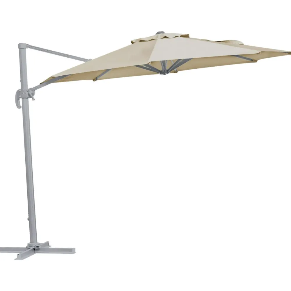 Brafab Riippuva aurinkovarjo Linz, Ø300cm, khaki/vaaleanharmaa