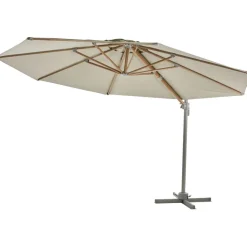 Sale Brafab Riippuva aurinkovarjo Luzzi, Ø350cm, khaki/vaaleanharmaa