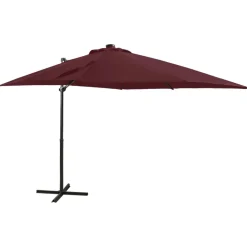 Online FinePRICE Riippuva aurinkovarjo tangolla ja LED-valoilla 250cm terrakotta