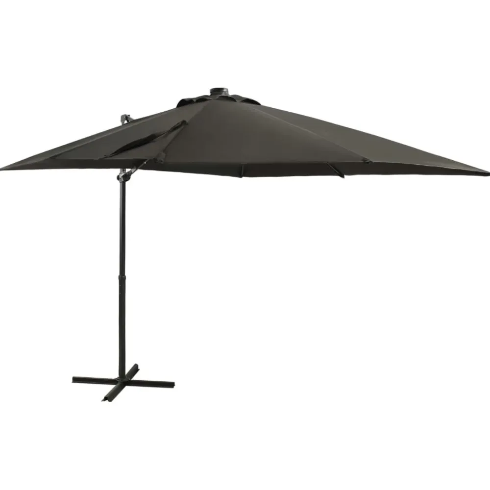 Online FinePRICE Riippuva aurinkovarjo tangolla ja LED-valoilla 250cm terrakotta