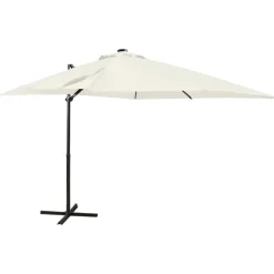 Online FinePRICE Riippuva aurinkovarjo tangolla ja LED-valoilla 250cm terrakotta